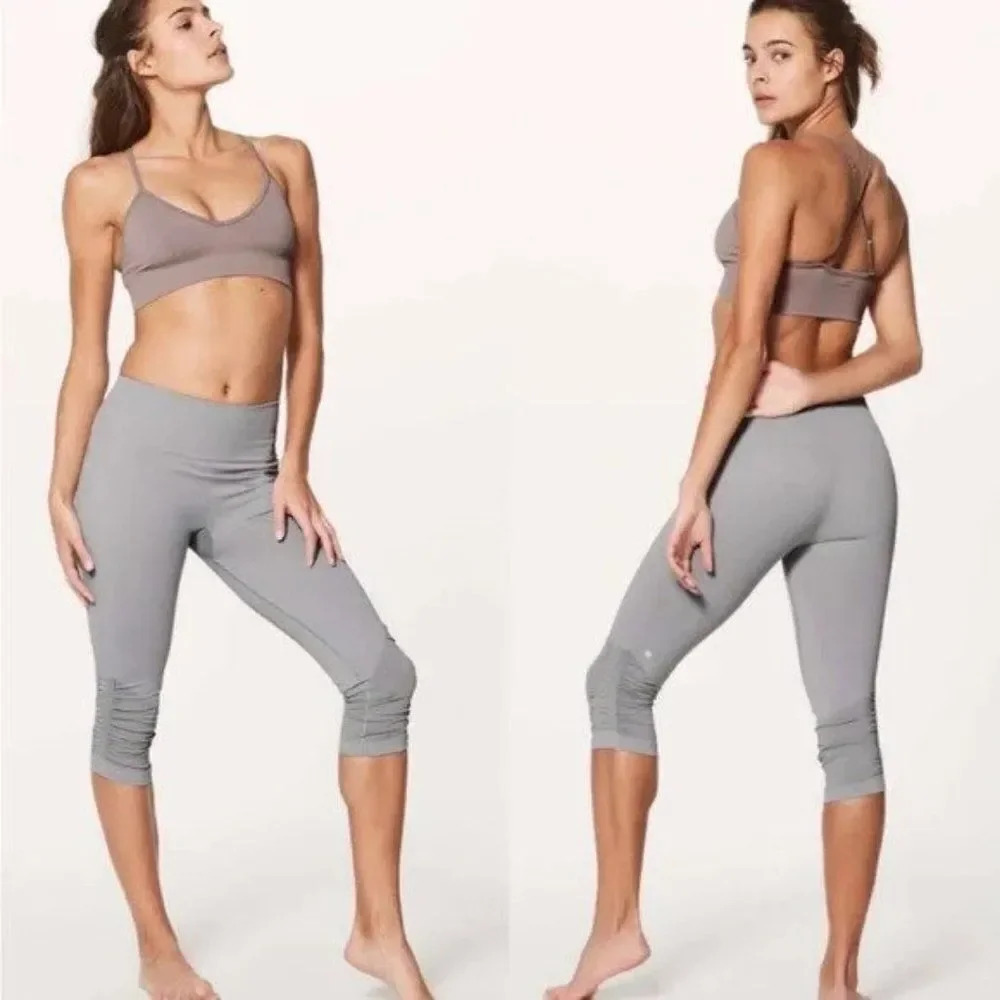 Lululemon x Taryn Toomey The Class Awakening Crop Ice Grey Leggings High Rise 4